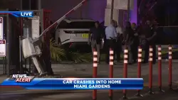 Car crashes into home in Miami Gardens